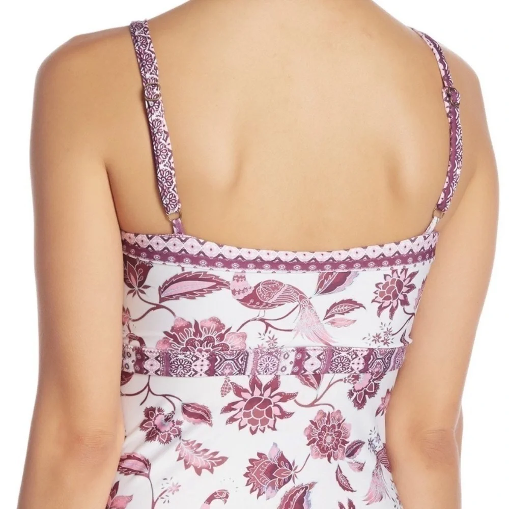 Becca Swim Tahiti Tankini Top SMALL NEW!
